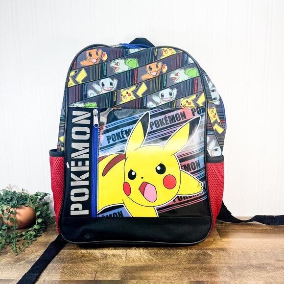 Pokemon Pikachu 17" Laptop Backpack Book Bag Unused No Tag Pokemon Bag - Picture 5 of 7